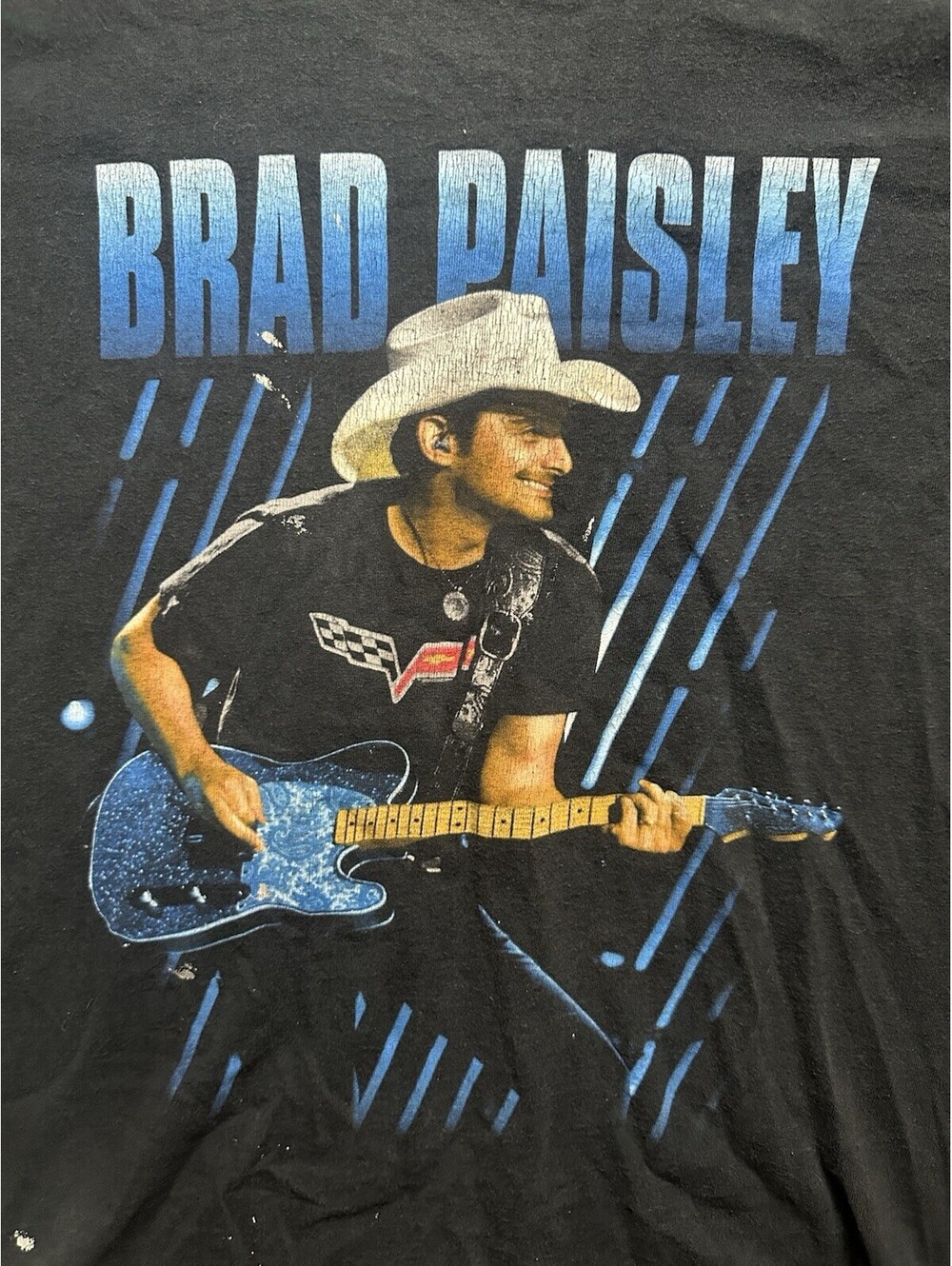 Brad Paisley Country Nation 2014 Tour T Shirt Black Concert Tee Medium